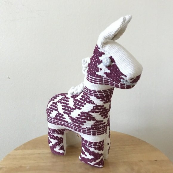 Guatemala Stuffed Giraffe Animal Horse Folk Art Toy Plush Handmade - Picture 2 of 7